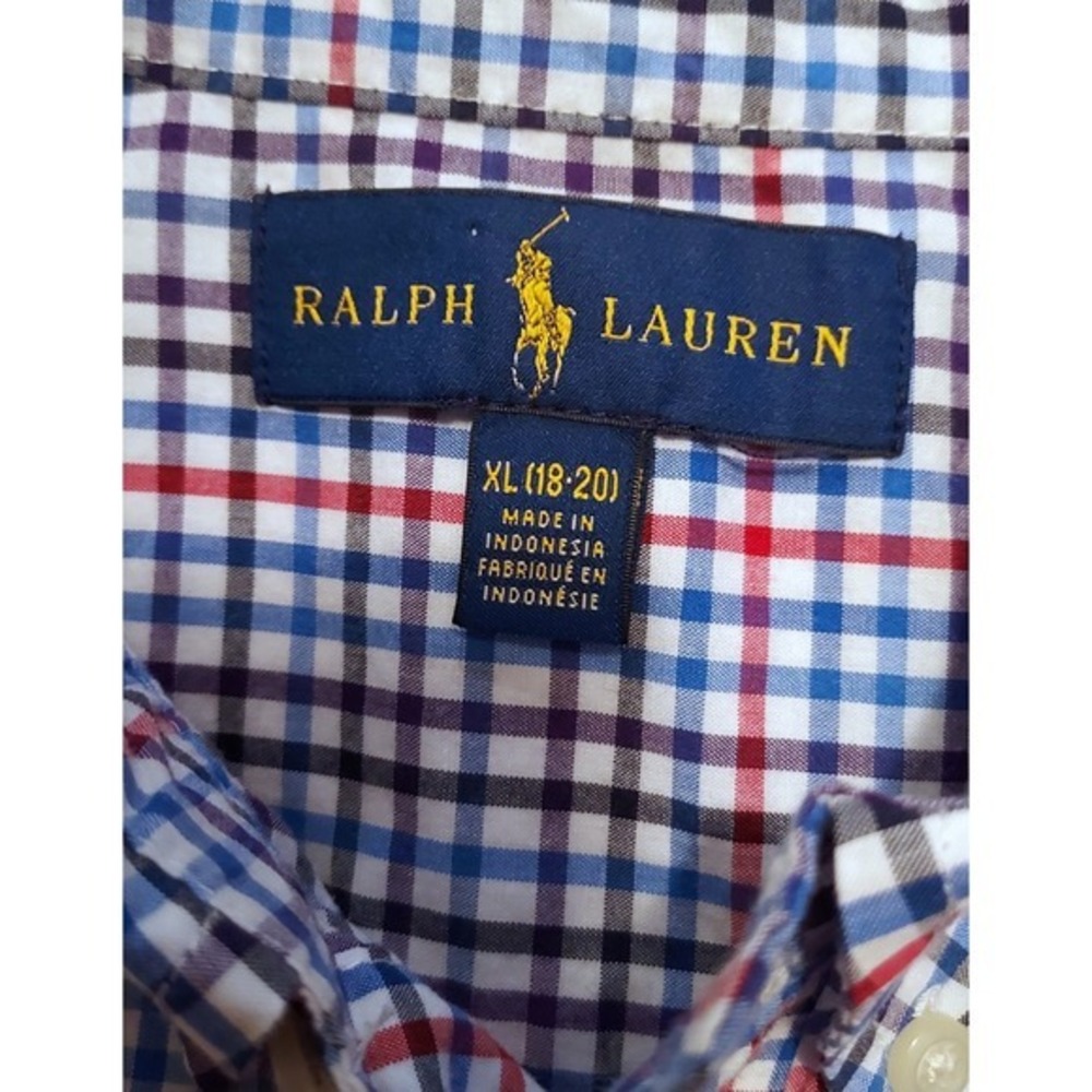 Ralph Lauren Mens XL Plaid Checkered Long Sleeve Button Down Shirt - Picture 2 of 7